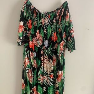 Off the shoulder maxi dress